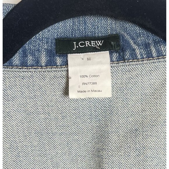 J.Crew Women's Classic Fit‎ Denim Jacket  Sz Med  Casual  Durable  Timeless - Picture 7 of 10